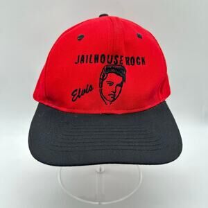 VTG 1995 Elvis Jailhouse Rock Cap Men Red Snapback E.P.E. Official Product RARE‎